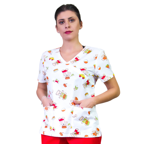 Bluza dama model clasic cu imprimeu