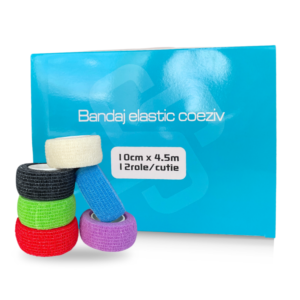 Bandaj elastic coeziv 10 cm x 4.5 m multicolor